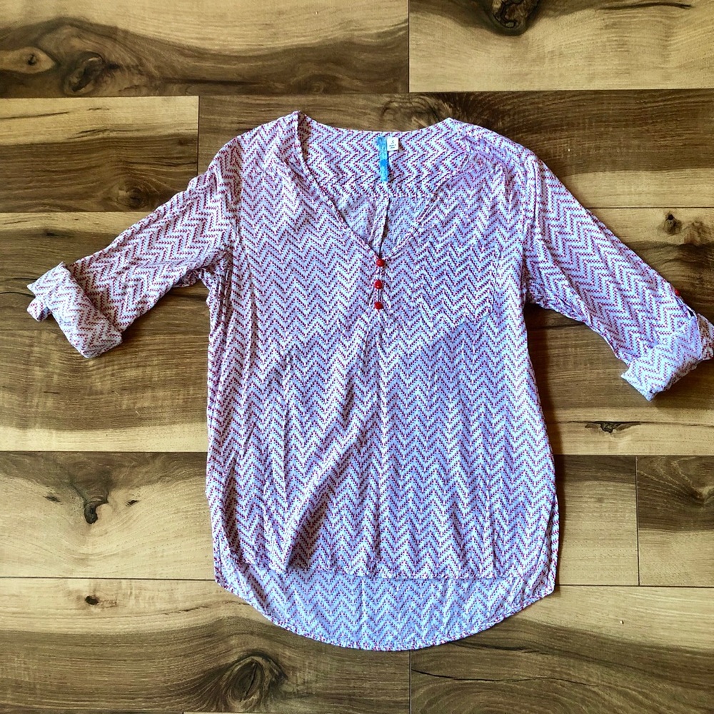 Moonlight White 3/4 Sleeve Top